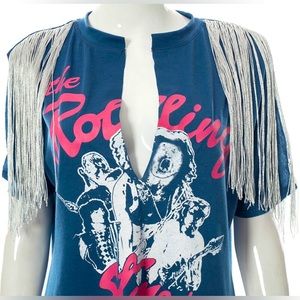 Rolling Stones Blue Tassel Vintage Style Tee.